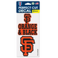 SAN FRANCISCO GIANTS SLOGAN PERFECT CUT 4"X 4" DECAL SET