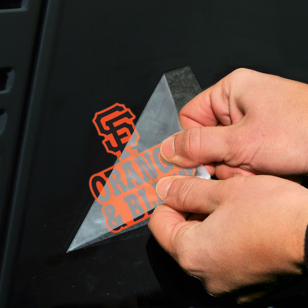 SAN FRANCISCO GIANTS SLOGAN PERFECT CUT 4"X 4" DECAL SET