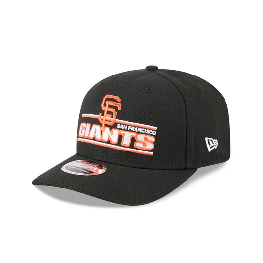 SAN FRANCISCO GIANTS STATED 9SEVENTY STRETCH-SNAP ADJUSTABLE HAT - BLACK
