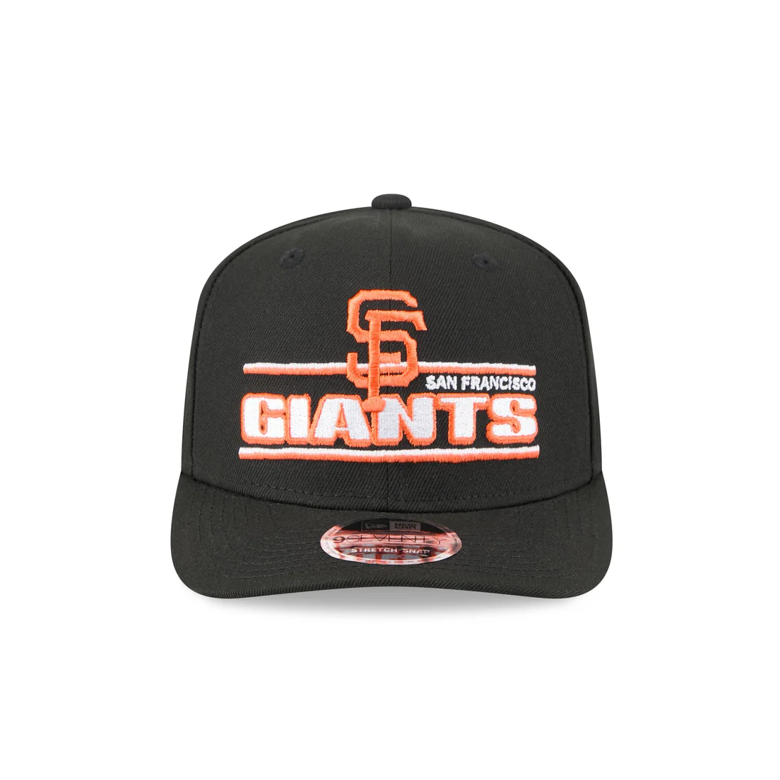 SAN FRANCISCO GIANTS STATED 9SEVENTY STRETCH-SNAP ADJUSTABLE HAT - BLACK