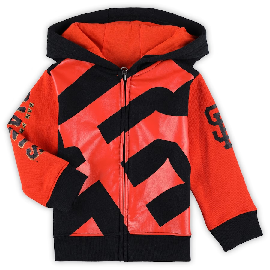 SAN FRANCISCO GIANTS TODDLER POSTER BOARD ZIP-UP HOODED SWEATSHIRT