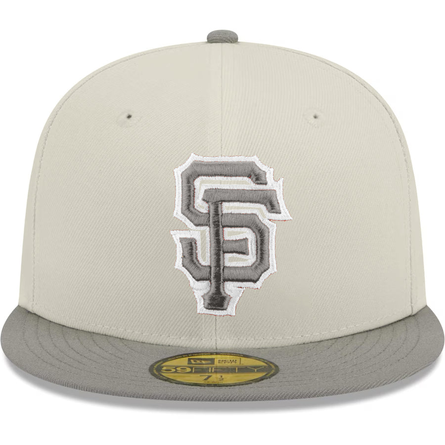 SAN FRANCISCO GIANTS TWO-TONE COLOR PACK 59FIFTY FITTED HAT - STONE/GRAY