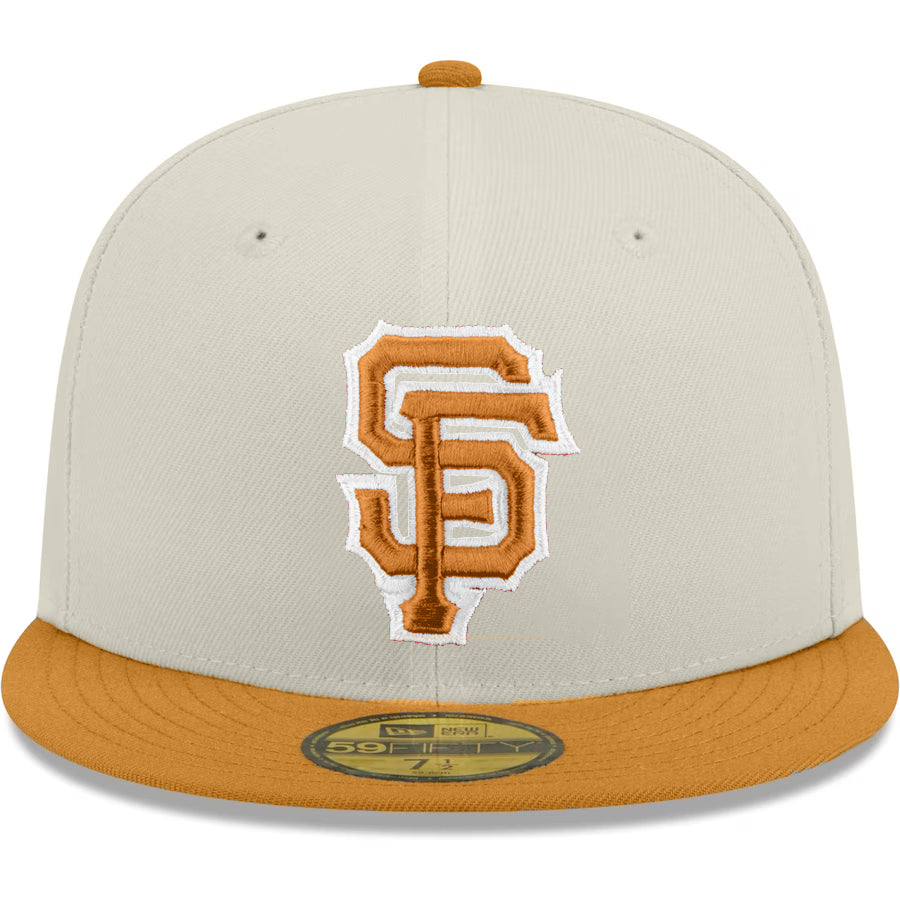 SAN FRANCISCO GIANTS TWO-TONE COLOR PACK 59FIFTY FITTED HAT - STONE/LIGHT BRONZE