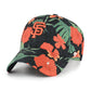 SAN FRANCISCO GIANTS WOMEN'S '47  BRAND BEACH SIDE CLEAN UP ADJUSTABLE HAT - BLACK