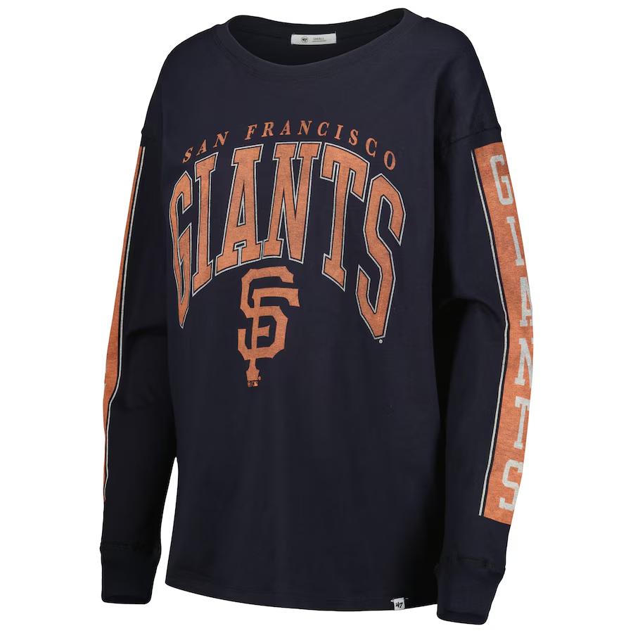 SAN FRANCISCO GIANTS WOMEN'S '47 BRAND MUSE SYDNEY LONG SLEEVE T-SHIRT