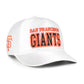 SAN FRANCISCO GIANTS WOMEN'S '47 BRAND OUTSPOKEN HITCH ADJUSTABLE HAT - WHITE