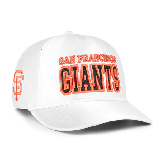 SAN FRANCISCO GIANTS WOMEN'S '47 BRAND OUTSPOKEN HITCH ADJUSTABLE HAT - WHITE