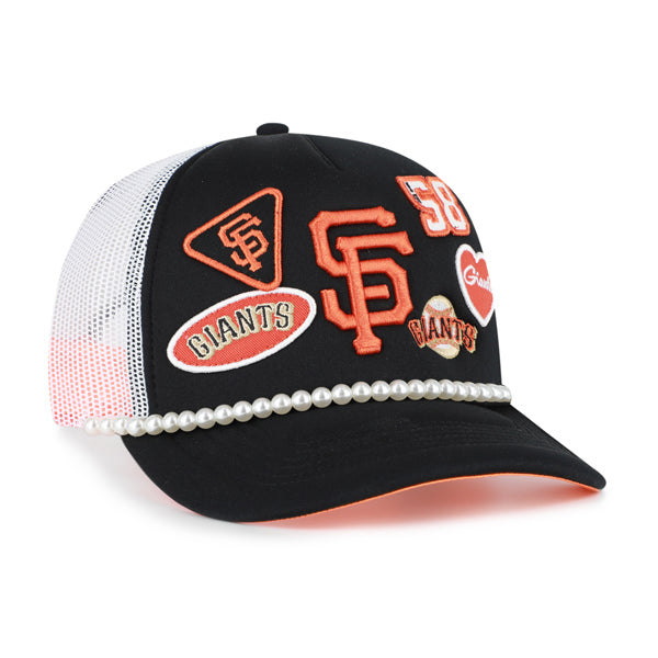 SAN FRANCISCO GIANTS WOMEN'S '47 BRAND RALLY ON HITCH ADJUSTABLE HAT - BLACK
