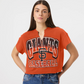 SAN FRANCISCO GIANTS WOMEN'S '47 BRAND WIN BIG OVERSIZED NOTCH NECK T-SHIRT - ORANGE