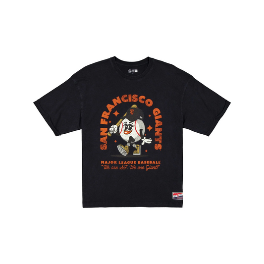 SAN FRANCISCO GIANTS WOMEN'S BASEBALL FAN T-SHIRT - BLACK