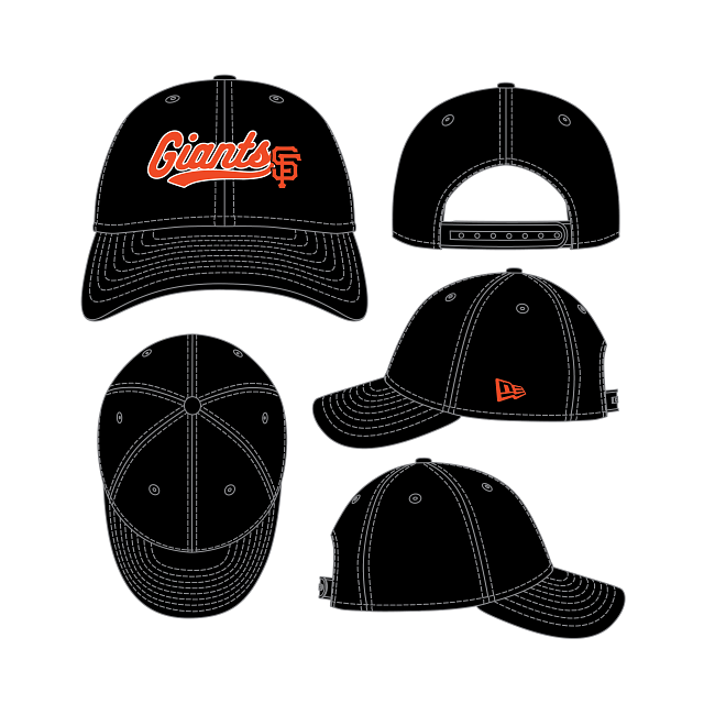 SAN FRANCISCO GIANTS WOMEN'S CHEER 9FORTY ADJUSTABLE HAT