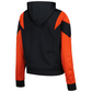 SAN FRANCISCO GIANTS WOMEN'S COLOR BLOCK FLEECE 1/4 ZIP HOODED SWEATSHIRT