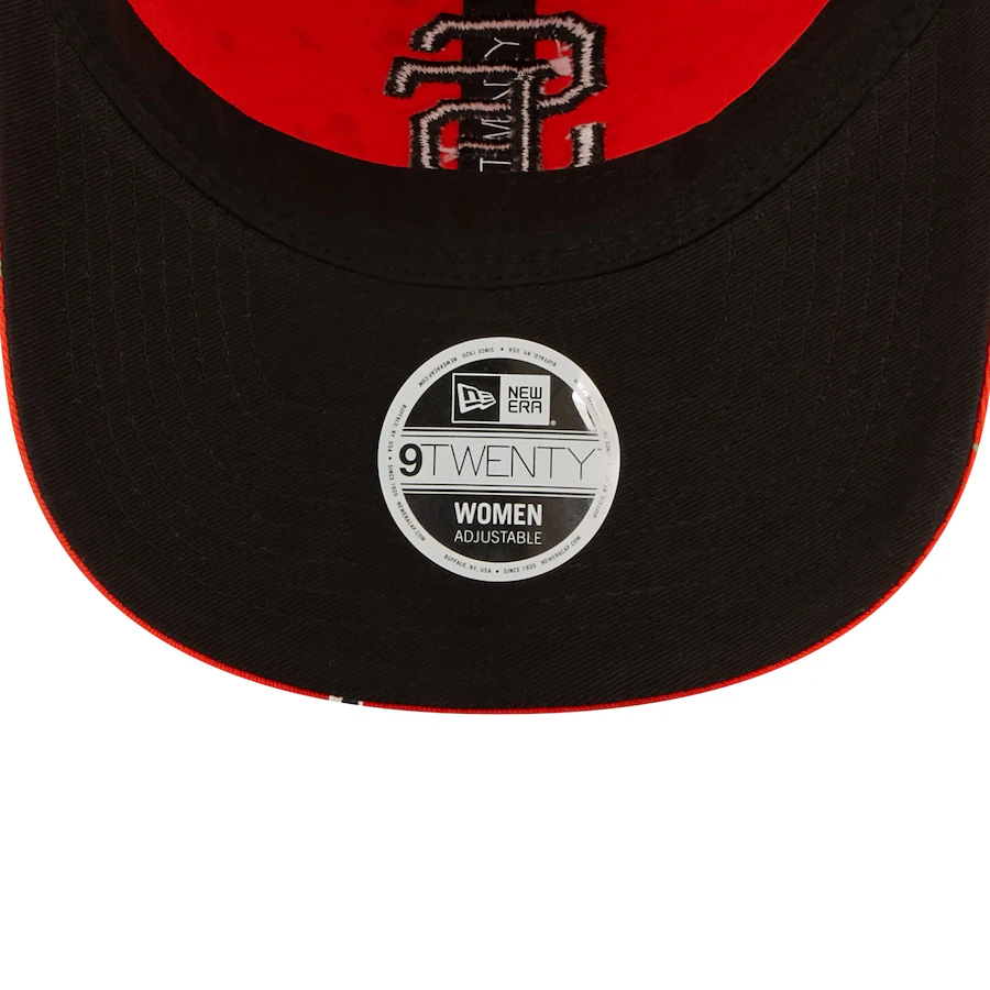SAN FRANCISCO GIANTS WOMEN'S FLORAL 9TWENTY ADJUSTABLE HAT - ORANGE