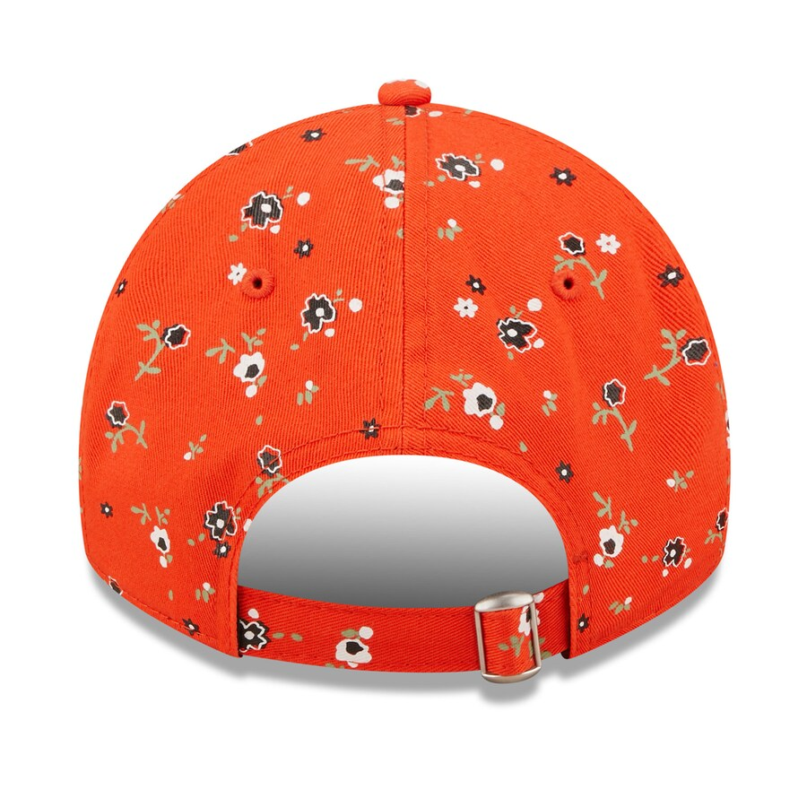 SAN FRANCISCO GIANTS WOMEN'S FLORAL 9TWENTY ADJUSTABLE HAT - ORANGE