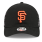 SAN FRANCISCO GIANTS WOMEN'S FLORAL MESH 9FORTY M-CROWN TRUCKER HAT - BLACK
