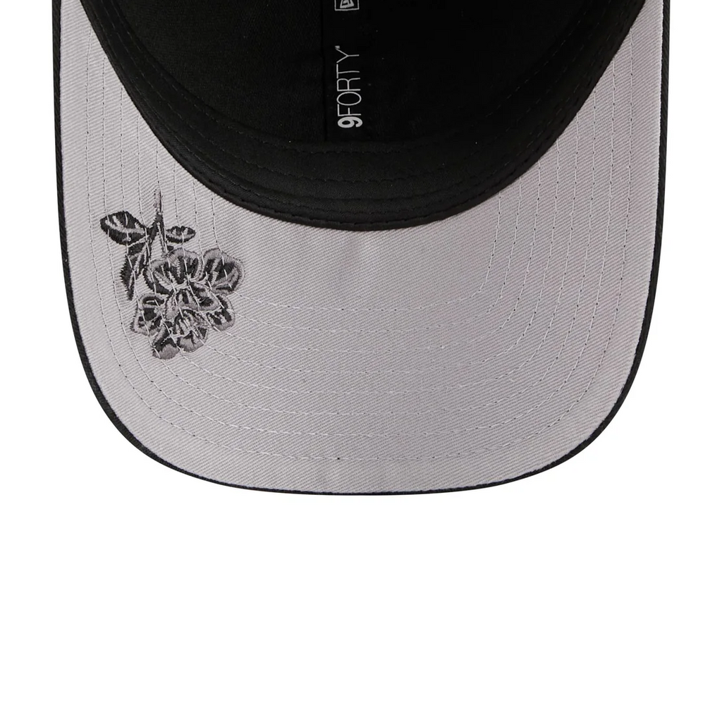 SAN FRANCISCO GIANTS WOMEN'S FLORAL MESH 9FORTY M-CROWN TRUCKER HAT - BLACK