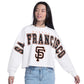 SAN FRANCISCO GIANTS WOMEN'S G-III 4HER BY CARL BANKS BLEACHERS SWEATSHIRT - WHITE