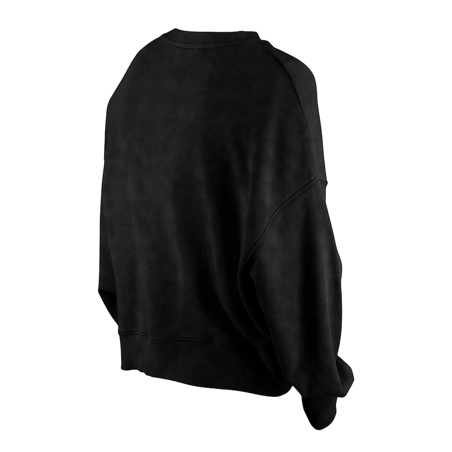 SAN FRANCISCO GIANTS WOMEN'S THROWBACK BOXY CREWNECK SWEATSHIRT - BLACK