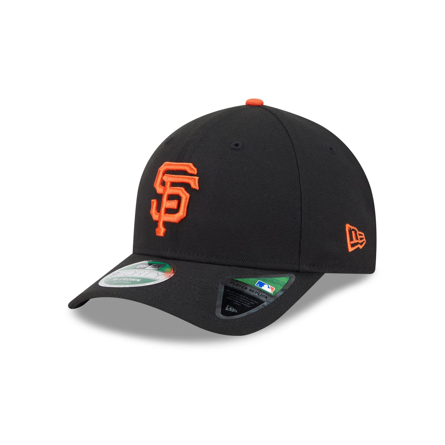 SAN FRANCISCO GIANTS YOUTH PLAYER REPLICA 9FORTY M-CROWN SNAPBACK ADJUSTABLE HAT - BLACK