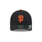 SAN FRANCISCO GIANTS YOUTH PLAYER REPLICA 9FORTY M-CROWN SNAPBACK ADJUSTABLE HAT - BLACK