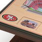 SAN FRANCISO 49ERS 25 LAYER 3D STADIUM LIGHTED END TABLE