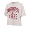 SAN FRANCISO 49ERS WOMEN'S '47 BRAND HISTORIC WINDTHROW RAVINE CROPPED T-SHIRT - MOJAVE