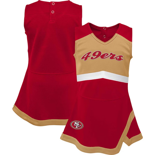 SAN FRANCISCO 49ERS INFANT CHEER CAPTAIN JUMPER DRESS