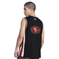 SAN FRANCSICO 49ERS MEN'S COURTSIDE TANK TOP - BLACK