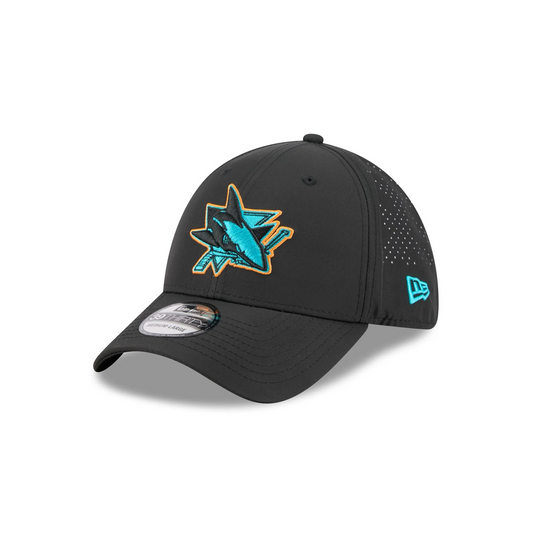 SAN JOSE SHARKS BLACK NIGHT 39THIRTY FLEX FIT HAT - BLACK
