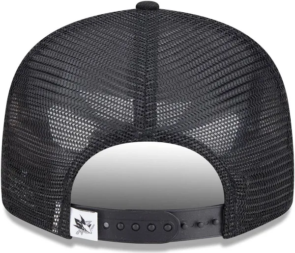 SAN JOSE SHARKS EVERGREEN TRUCKER 9FIFTY SNAPBACK HAT - BLACK/WHITE