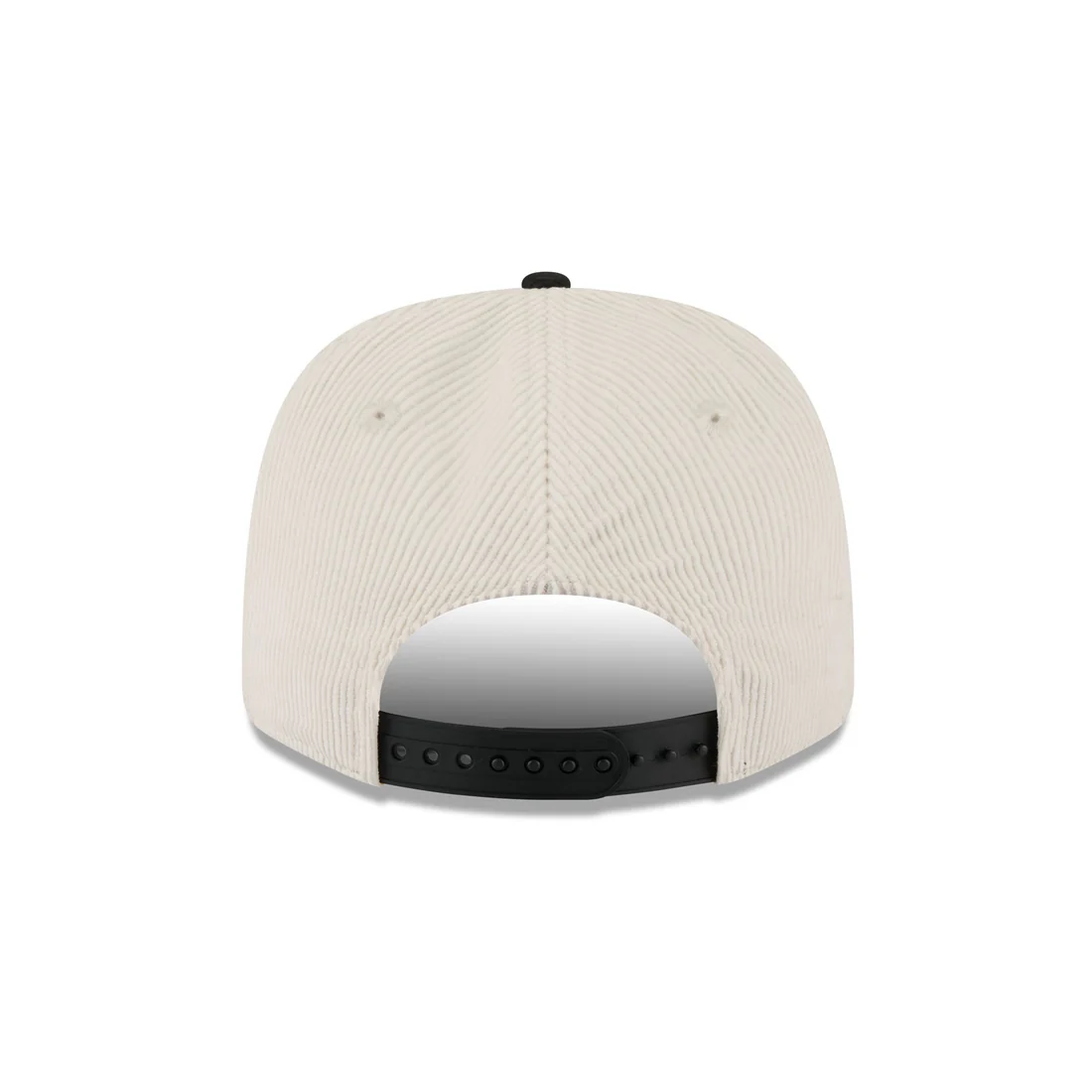 SAN JOSE SHARKS LOYAL CORDUROY 9SEVENTY STRETCH-SNAP ADJUSTABLE HAT - CHROME WHITE/BLACK