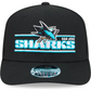 SAN JOSE SHARKS STATED 9SEVENTY STRETCH-SNAP ADJUSTABLE HAT - BLACK
