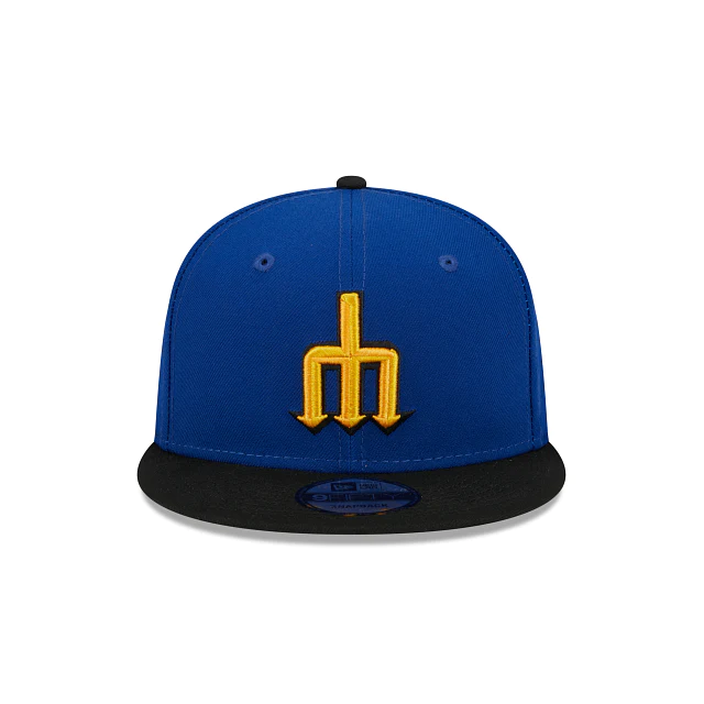 New York Mets Sidepatch 9FIFTY Snapback Hat, Blue, MLB by New Era