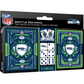 SEATTLE SEAHAWKS 2-PACK CARD AND DICE SET