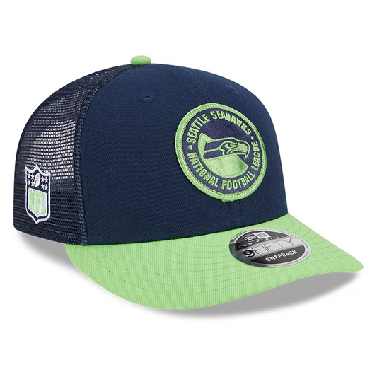 SEATTLE SEAHAWKS 2023 SIDELINE LOW PROFILE 9FIFTY SNAPBACK HAT