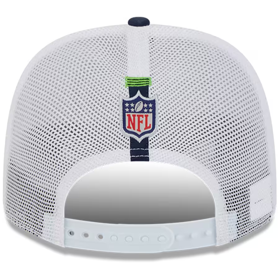 SEATTLE SEAHAWKS 2024 NFL TRAINING CAMP 9SEVENTY STRETCH SNAP TRUCKER HAT - WHITE