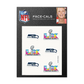 SEATTLE SEAHAWKS 2025 AFC CONFERENCE CHAMPIONS FACE DECALS