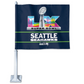 SEATTLE SEAHAWKS 2025 NFC CONFERENCE CHAMPIONS 11.75" X 14" CAR FLAG - 1 PIECE