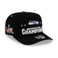 SEATTLE SEAHAWKS 2025 NFC CONFERENCE CHAMPIONS LOCKER ROOM 9FIFTY A-FRAME SNAPBACK HAT - BLACK