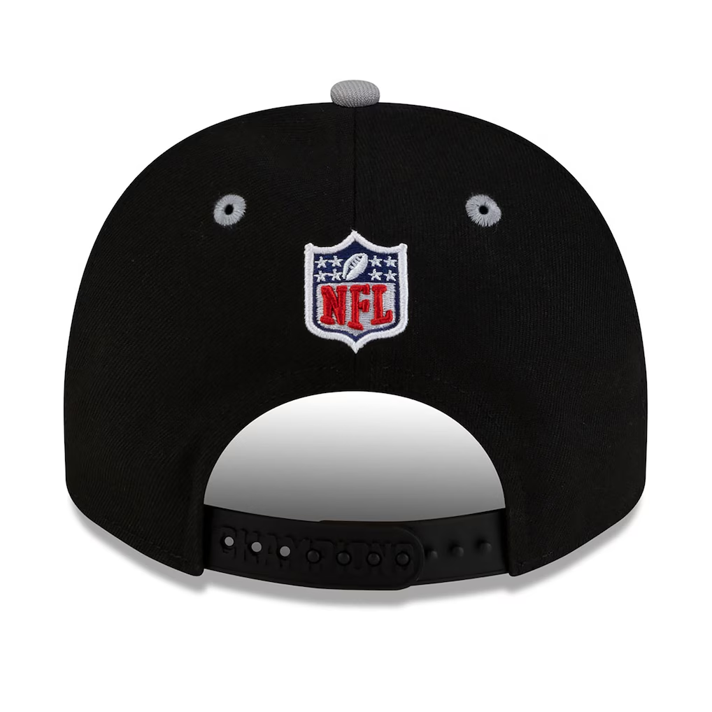 SEATTLE SEAHAWKS 2025 NFC CONFERENCE CHAMPIONS LOCKER ROOM 9FIFTY A-FRAME SNAPBACK HAT - BLACK