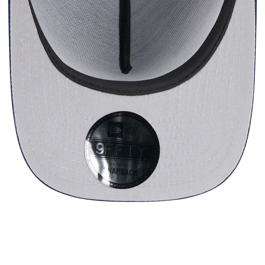 SEATTLE SEAHAWKS 2025 NFL DRAFT 9FIFTY A-FRAME SNAPBACK HAT - BLACK/NAVY