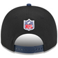 SEATTLE SEAHAWKS 2025 NFL DRAFT 9FIFTY A-FRAME SNAPBACK HAT - BLACK/NAVY