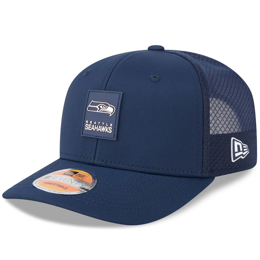 SEATTLE SEAHAWKS 2025 NFL SIDELINE 9SEVENTY STRETCH-SNAP ADJUSTABLE HAT - NAVY