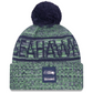 SEATTLE SEAHAWKS 2025 NFL SIDELINE COLD WEATHER CUFFED KNIT WITH POM - GREEN