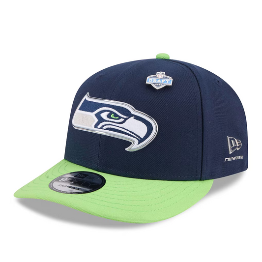 SEATTLE SEAHAWKS 2026 NFL DRAFT 9FIFTY SNAPBACK HAT - NAVY/GREEN