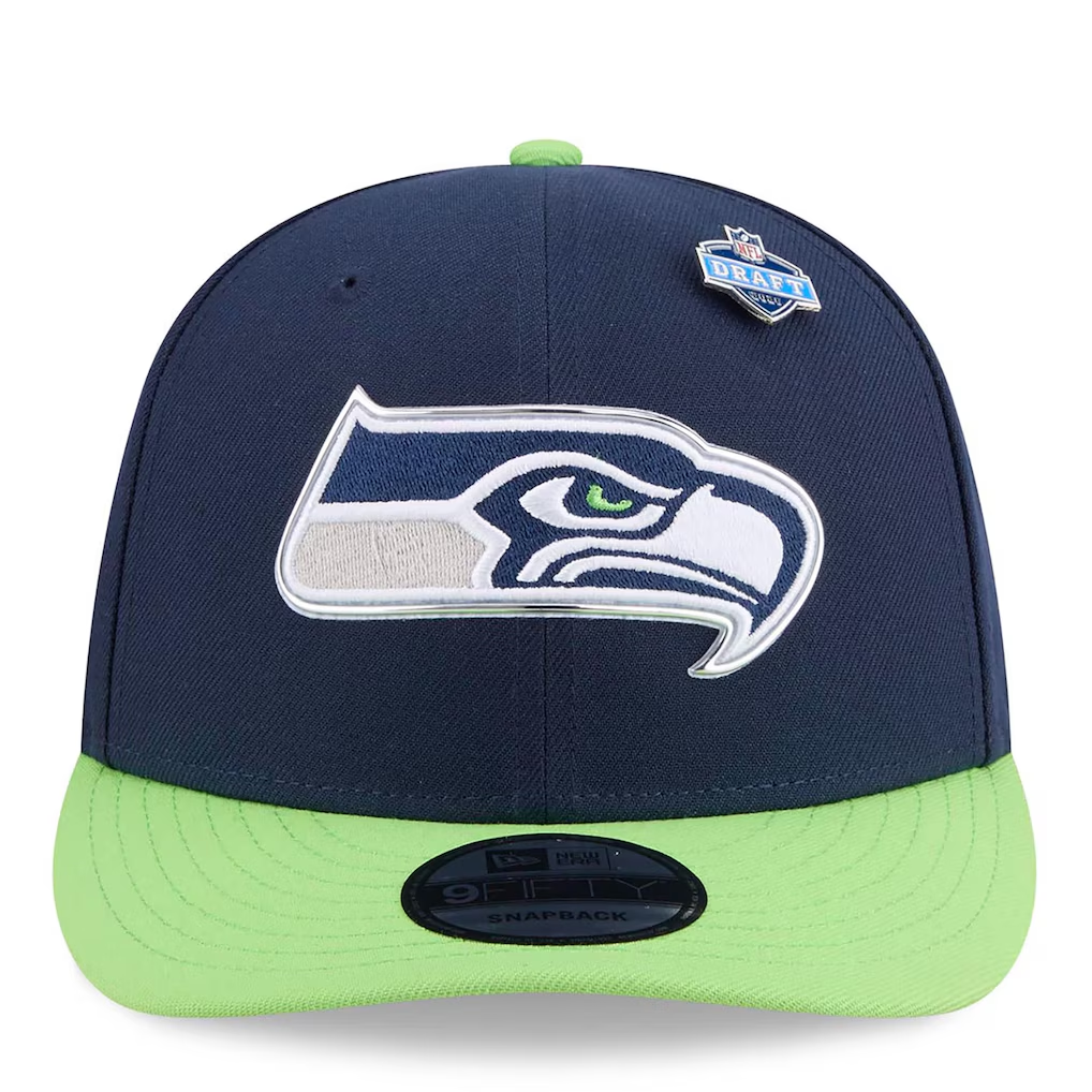 SEATTLE SEAHAWKS 2026 NFL DRAFT 9FIFTY SNAPBACK HAT - NAVY/GREEN