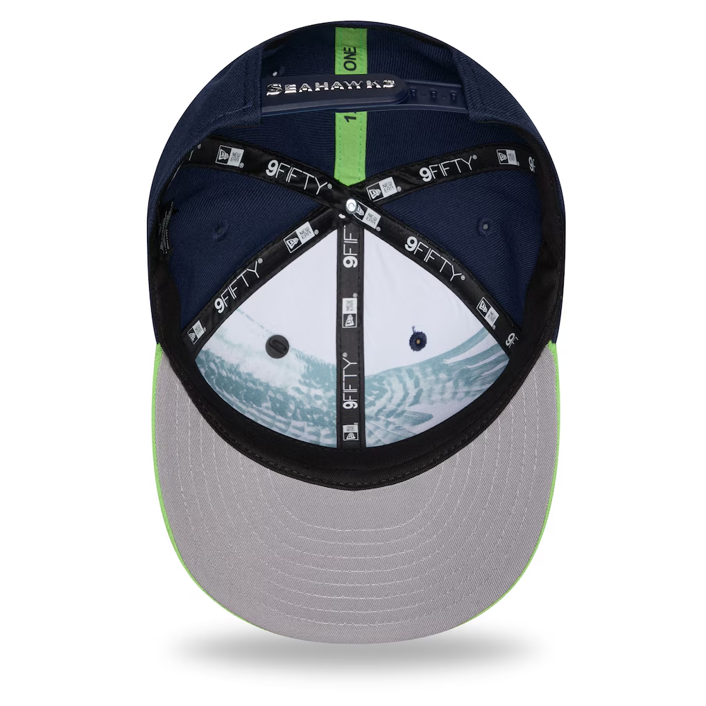 SEATTLE SEAHAWKS 2026 NFL DRAFT 9FIFTY SNAPBACK HAT - NAVY/GREEN