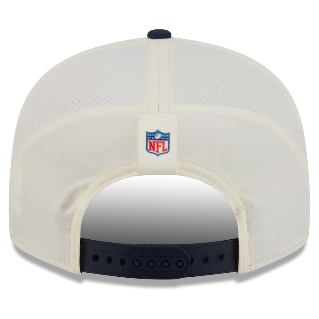 SEATTLE SEAHAWKS 2026 NFL TRAINING CAMP 9FIFTY SNAPBACK HAT - CHROME WHITE/NAVY