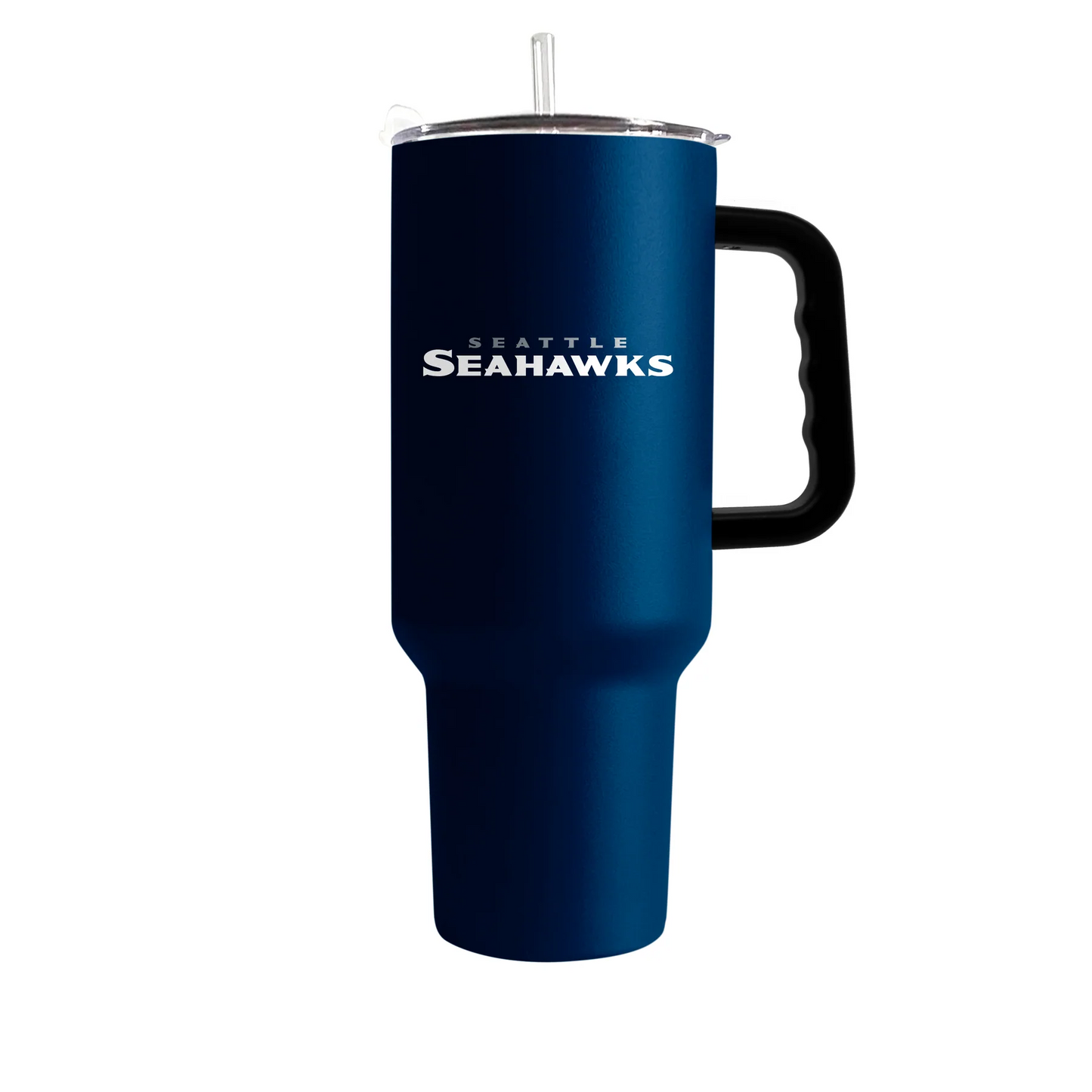 SEATTLE SEAHAWKS 40OZ. FLIPSIDE TRAVEL TUMBLER WITH HANDLE