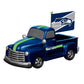 SEATTLE SEAHAWKS 9" RALLY TRUCK GARDEN STATUE WITH FLAG